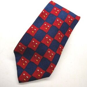 Save The Children Necktie Silk Tie Red Kids Holding Heart Made In USA Valentines